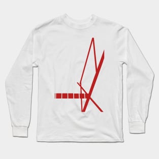 Signal red in white Long Sleeve T-Shirt